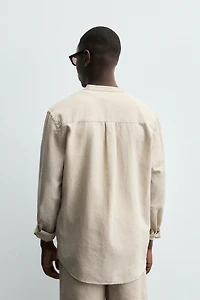 CHEMISE EN LIN ET COTON