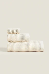 SERVIETTE DE BAIN COTON WAFFLE