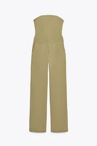 STRAPLESS FULL-LENGTH JUMPSUIT