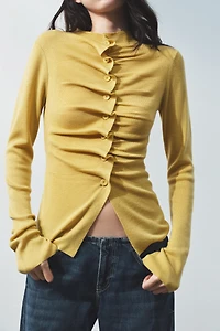 DRAPED KNIT JACKET
