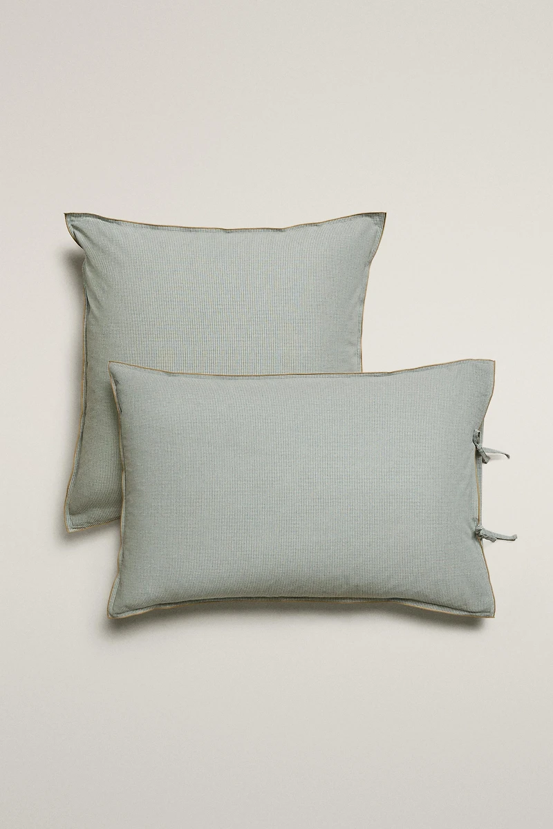 KATHARINE POLE MINI CHECK PILLOWCASE