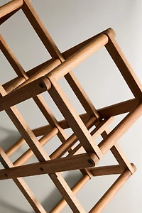 WOODEN BOTTLE STAND