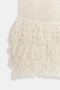 FRINGED KNIT TOP
