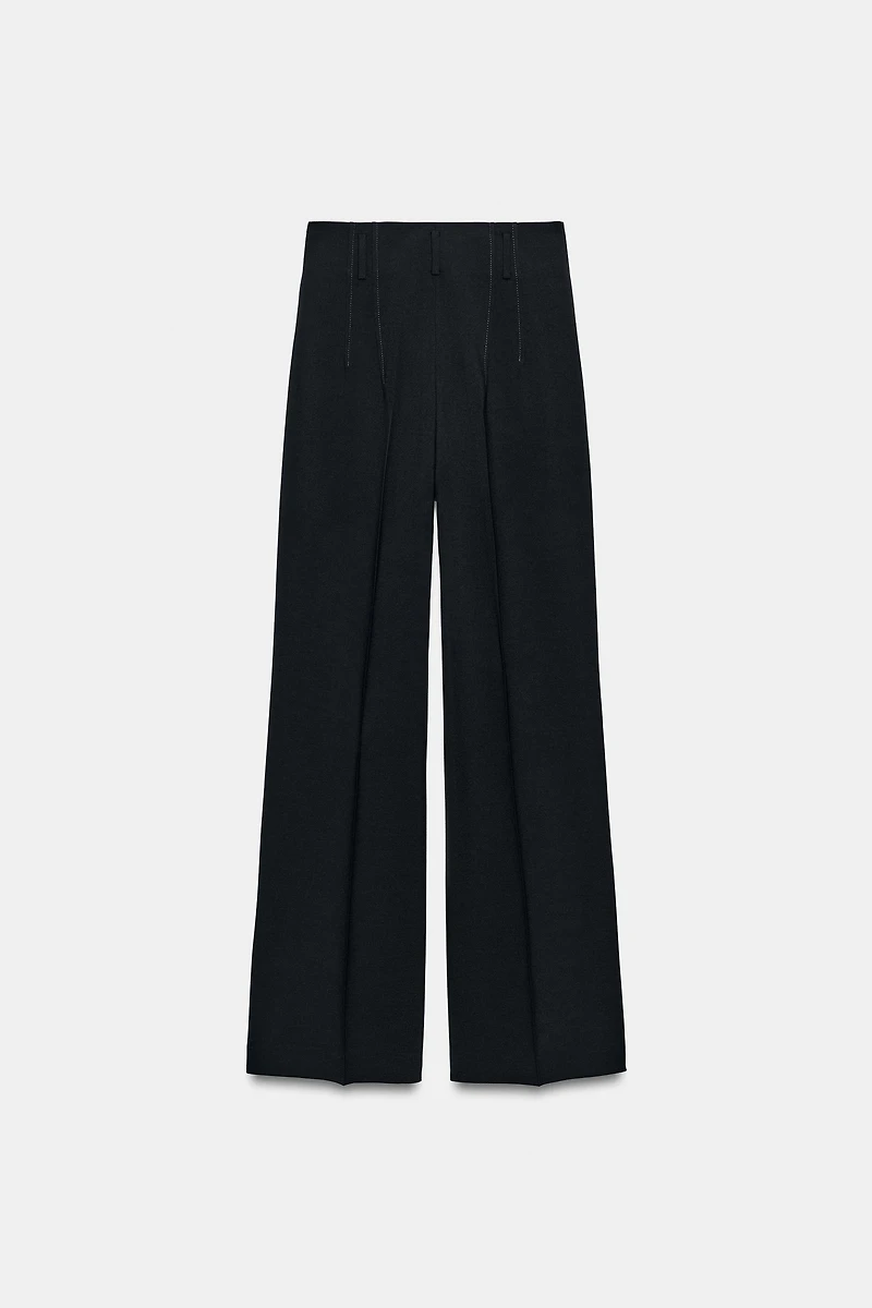 HIGH-WAISTED WOOL PANTS ZW COLLECTION