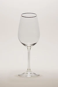 CRYSTALLINE GLASS WITH GOLD RIM