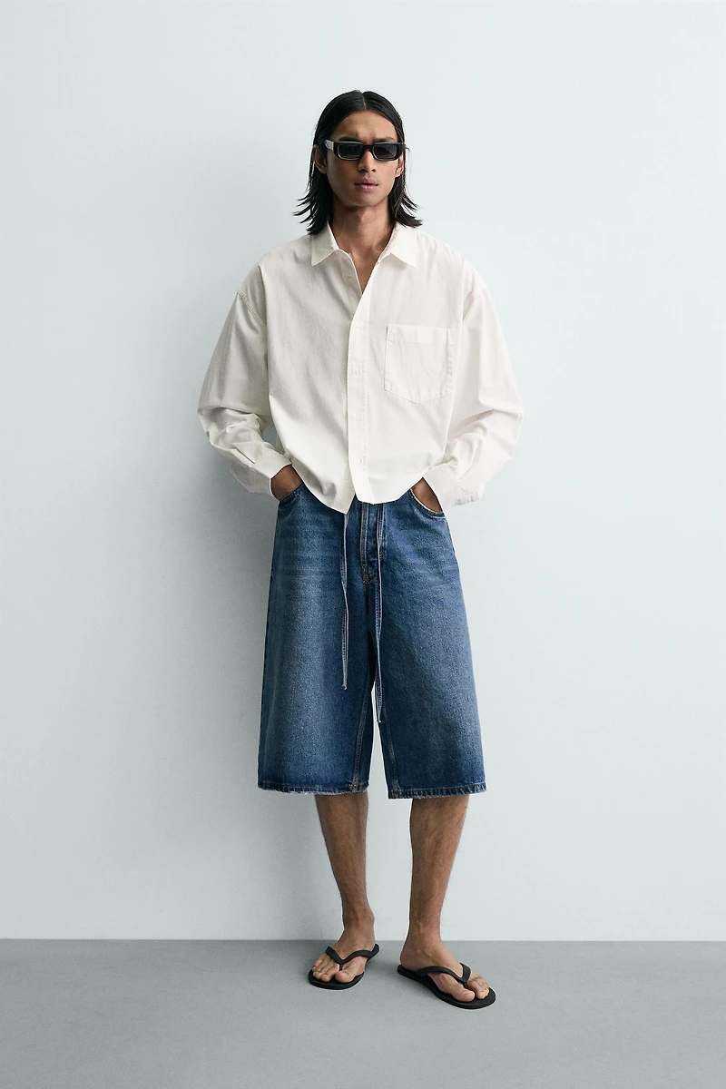 CHEMISE COUPE BOXY DÉLAVÉE