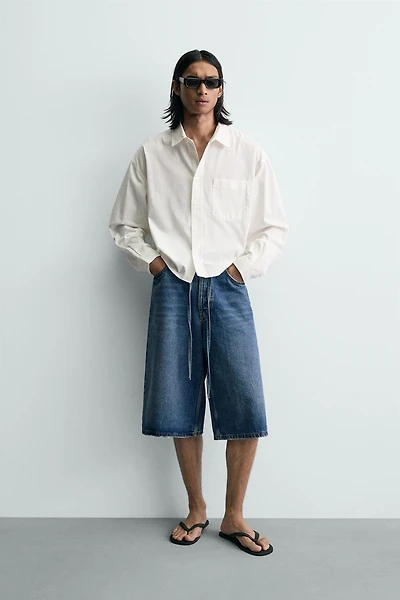 CHEMISE COUPE BOXY DÉLAVÉE
