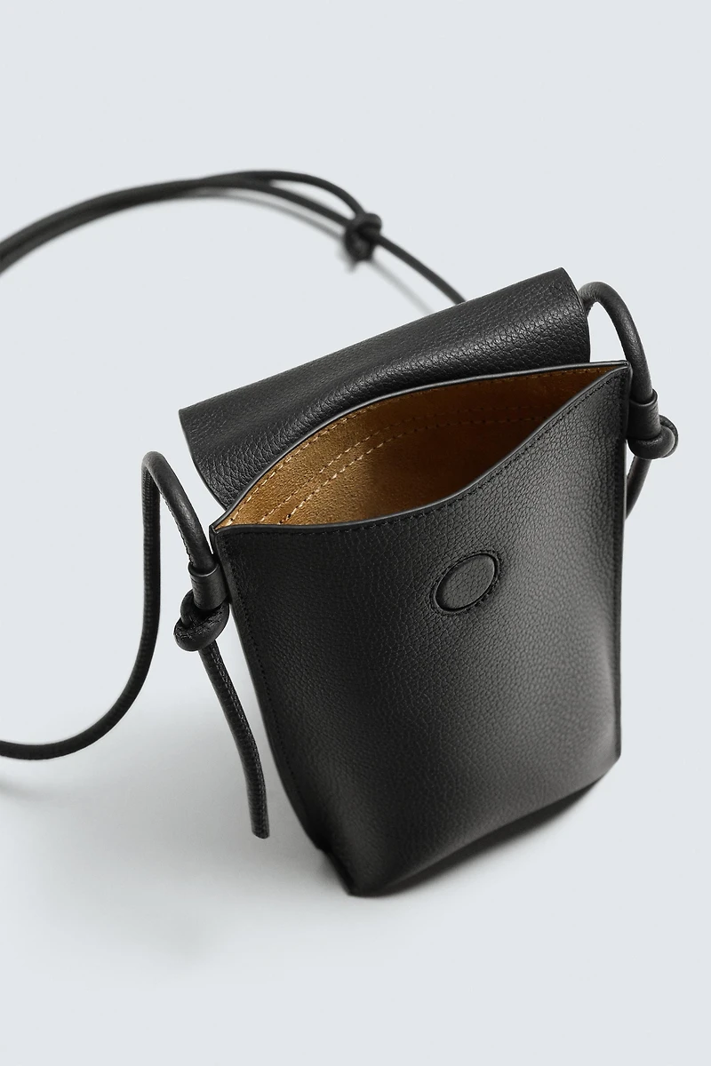 LEATHER CROSSBODY BAG