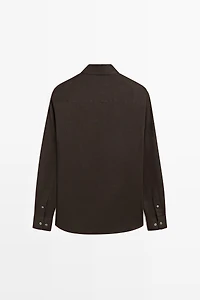 Regular fit 100% linen shirt