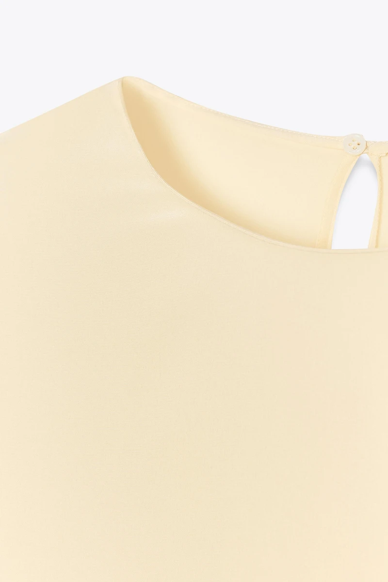 TOP MANCHES COURTES EN SOIE ZW COLLECTION LIMITED EDITION
