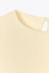TOP MANCHES COURTES EN SOIE ZW COLLECTION LIMITED EDITION