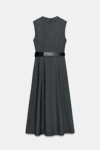 MARLED MIDI BELTED DRESS