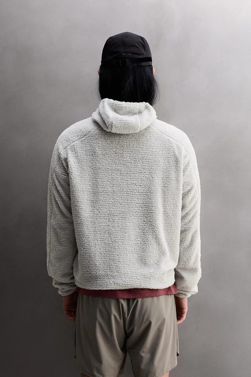 TEXTURED FLEECE HOODIE