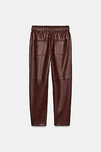 PANTALON MATIÈRE SYNTHÈTIQUE AVEC TAILLE ÉLASTIQUE