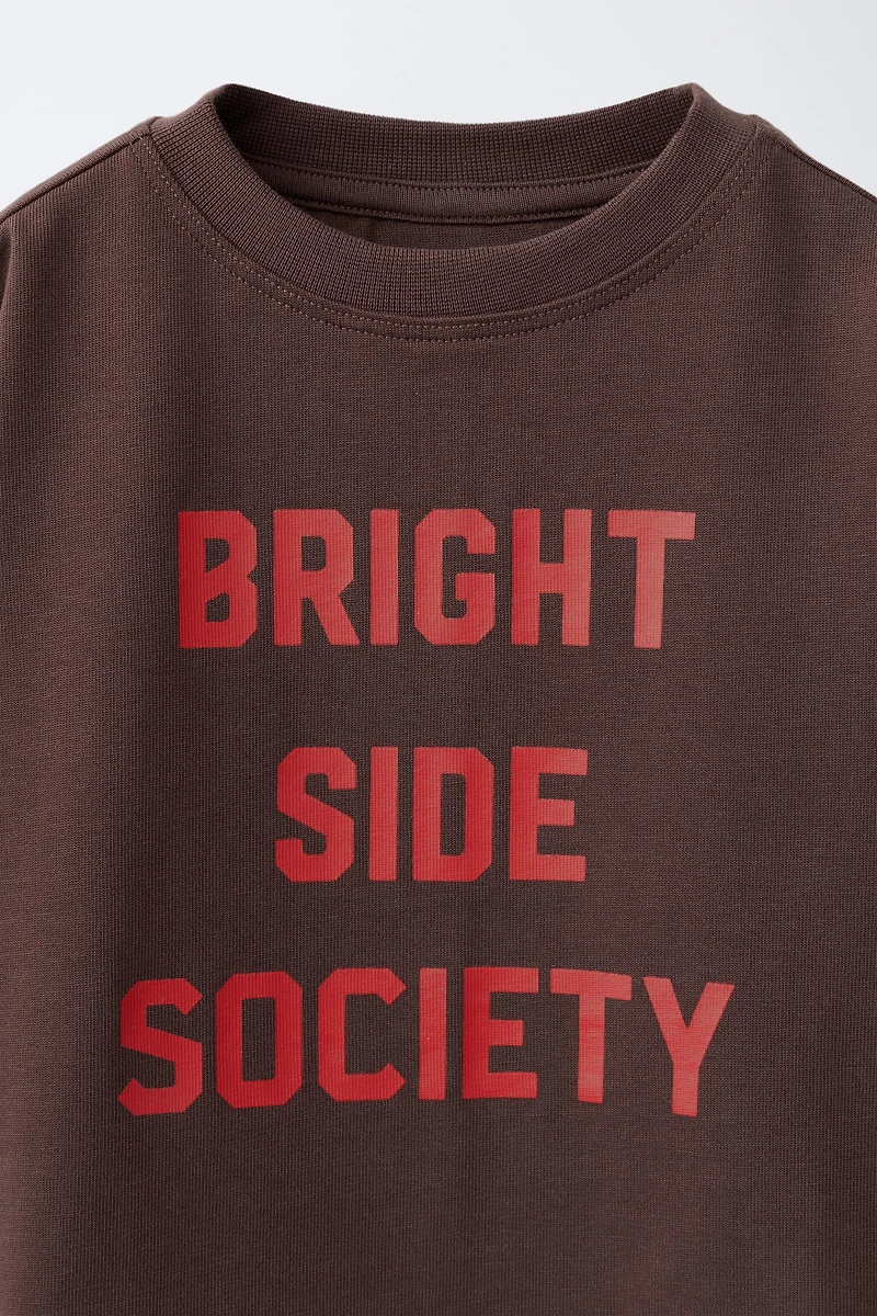 T-SHIRT IMPRIMÉ HEAVY AVEC INSCRIPTION