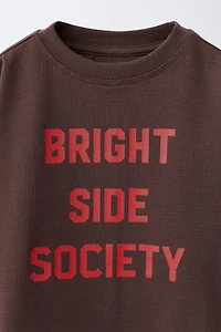 T-SHIRT IMPRIMÉ HEAVY AVEC INSCRIPTION