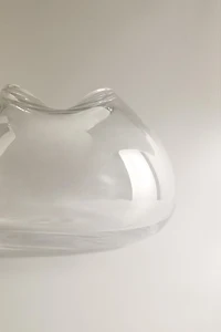 VASE WITH AN IRREGULAR LOW NECK