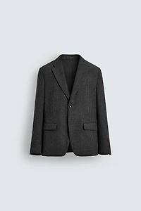 HOUNDSTOOTH TEXTURED BLAZER