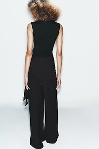 PANTALON LARGE FOULARD
