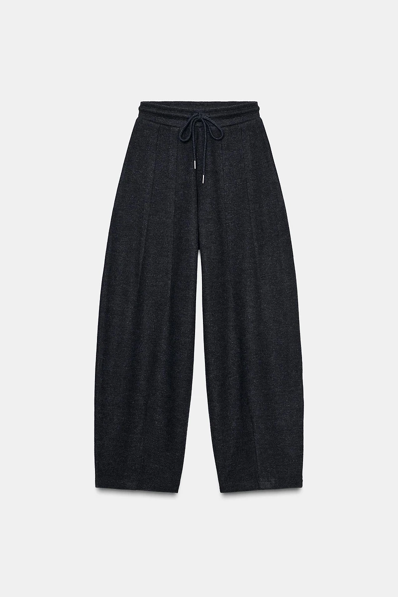 BALLOON RIB SOFT PANTS