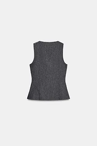 PINSTRIPE VEST TOP