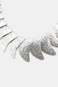 TEARDROP METAL PLATE NECKLACE