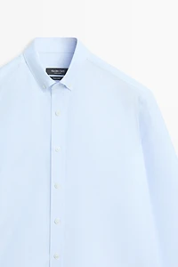 100% cotton regular fit striped shirt