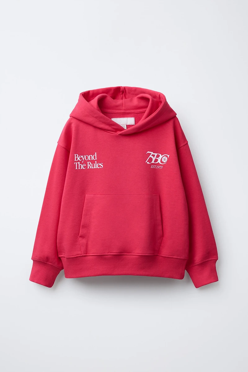 ENSEMBLE SWEAT À CAPUCHE ET BERMUDA INSCRIPTION