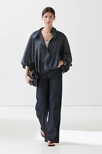 Veste bomber fluide détail bouffant