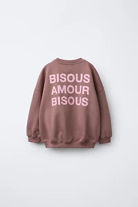 TEXT PRINT SWEATSHIRT