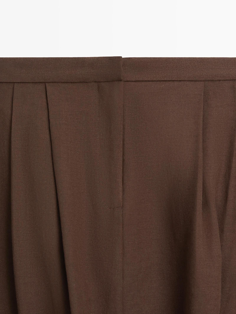 Pantalon baggy plissé