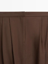 Pantalon baggy plissé