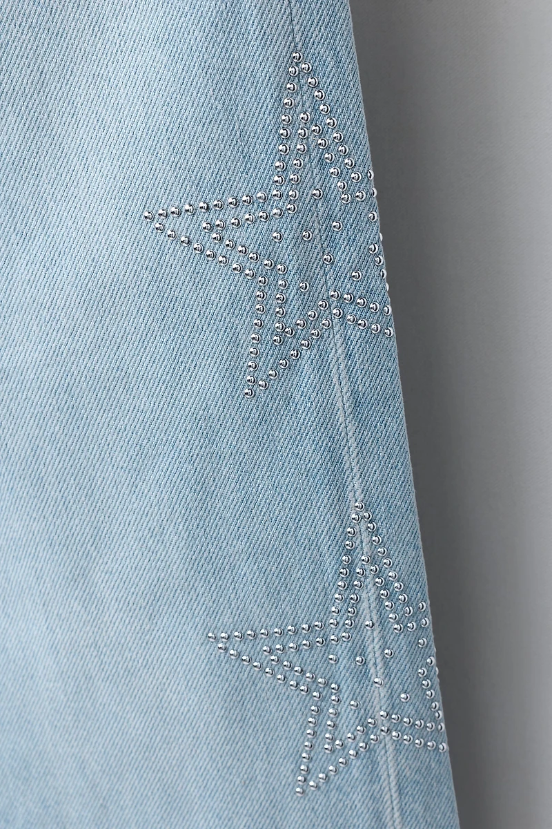 STAR WIDE LEG JEANS