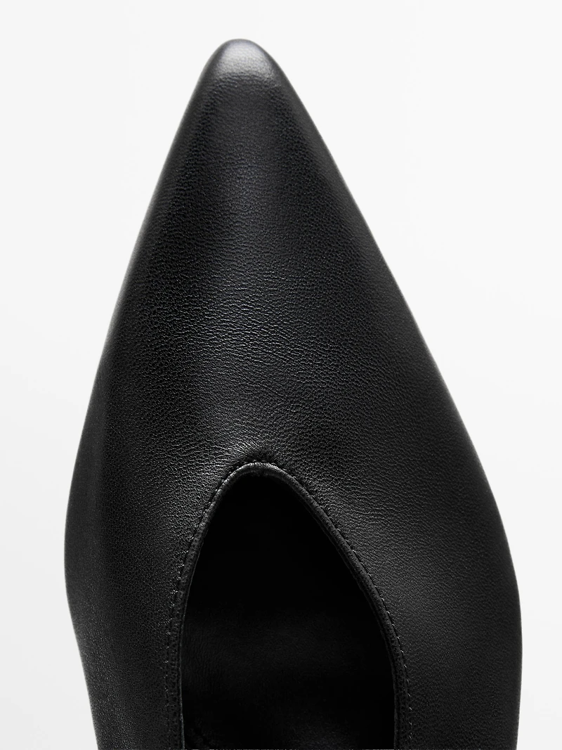 Escarpins en cuir souple nappa