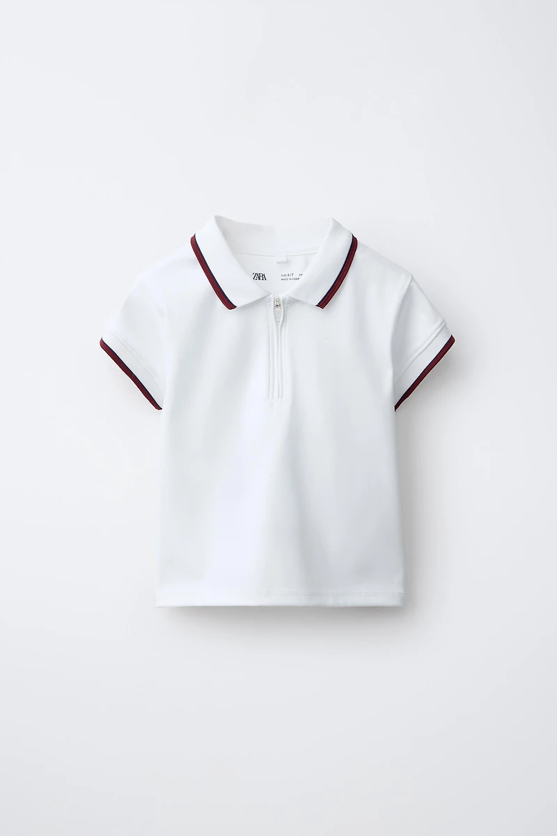 SPORTY ZIP POLO