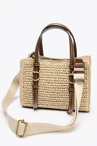 WOVEN MINI TOTE BAG