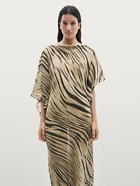 Long animal print dress