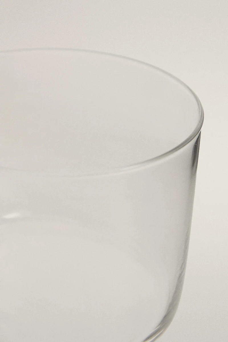 SET OF SHORT GLASS TUMBLERS (SET OF 4)