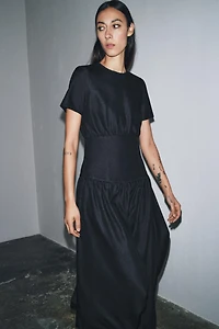 ZW COLLECTION DENIM MIDI DRESS