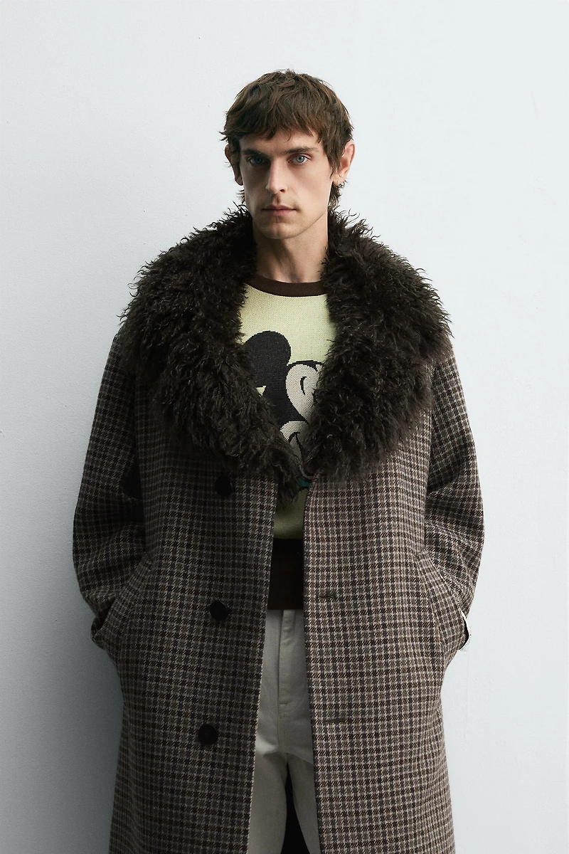 CHECK COMBINED COAT HARRY LAMBERT FOR ZARA X DISNEY