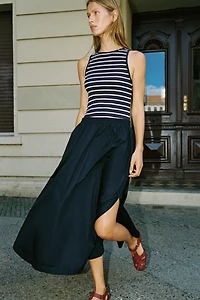 ROBE MIDI COMBINÉE POPELINE