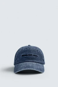 CASQUETTE LAVÉE INSCRIPTION BRODÉE