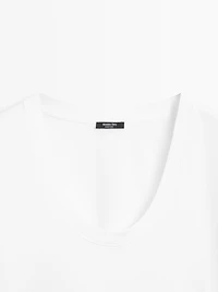 T-shirt col ras du cou 100 % coton