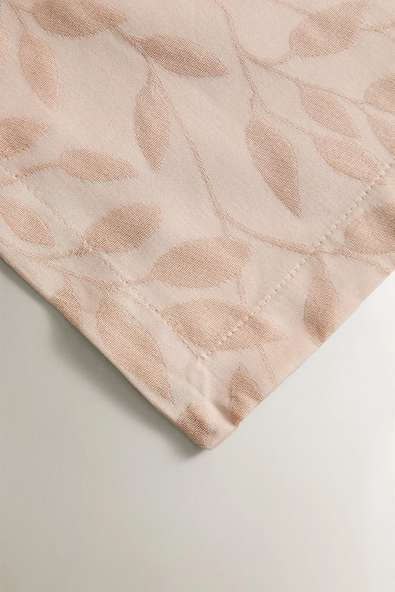 CHEMIN DE TABLE JACQUARD VÉGÉTAL