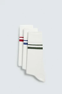 CHAUSSETTES À BANDES LOT DE 3