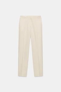 SLIM FIT LINEN PANTS