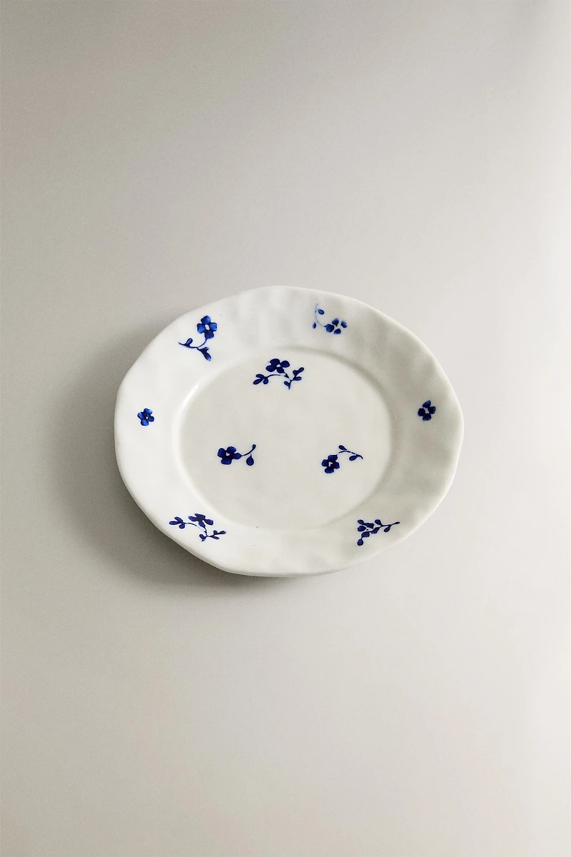 FLORAL PORCELAIN SIDE PLATE