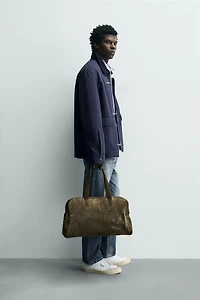 CONTRAST COLLAR FIREMAN CLASP JACKET