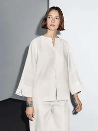 Kimono avec boutons 100 % lin