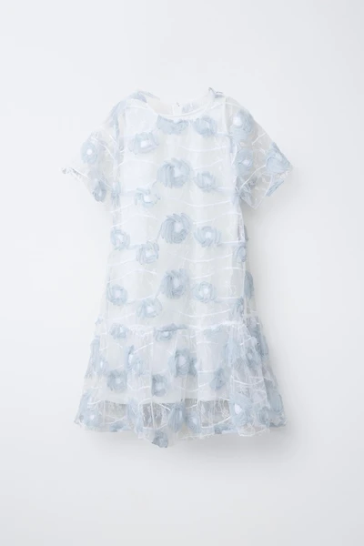 EMBROIDERED TULLE DRESS